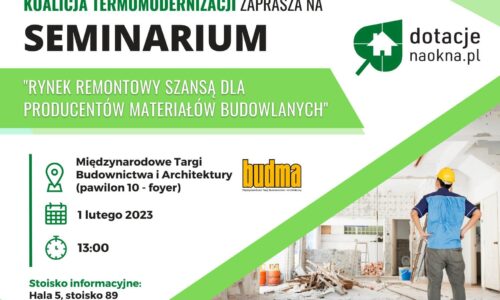 Zapraszamy na seminarium o rynku remontowym na Budmie!